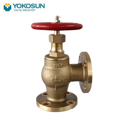 China General BRONZE ANGLE VALVES SCREW-DOWN CONTROL 16K JIS F7410 for sale