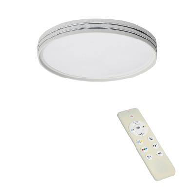 China Outdoor Mounted White WiFi LED Ceiling Lamp RGB 3600lm Dimmable Smart Light For Kitchen Corridor Office Flush Ceiling Lights for sale