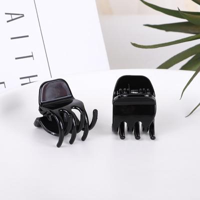 China Hot Sale Fashion Women Hair Clips New Design Hair Clips Custom Claw Two Small Colors Plastic Claw Clips for sale