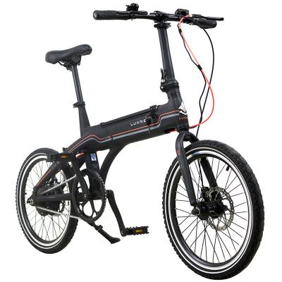 China Luxury Type 20 Inch Tire Putty Aluminum Alloy Frame Disc Brake Folding Bike Folding Electric Bicycle for sale