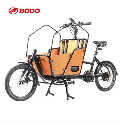 China Dutch mid motor 250w aluminum alloy cargo bike/2 wheel electric e-cargo bike for family for sale