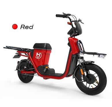 China Long Range Two Double Boxes 2 Wheel Cargo Bike Fast Food Pizza Steel Electric Delivery Cargo Electric Bicycle for sale