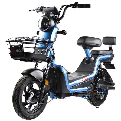 China Steel Throttle Shock Absorbing Two Seat Variable Full Speed ​​Electric Adult Electric Bike Can Ride Without Electricity for sale