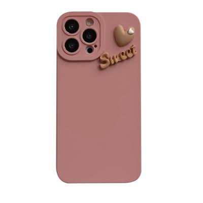 China 3D Heart Shockproof Case Back Cover For iPhone XR Xsmax , For iPhone 8 Plus Cute Heart Case for sale