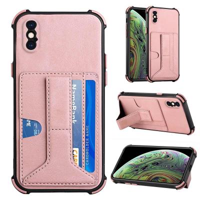 China Anti-fall four corner case back cover for iPhone X XS XR XSmax, credit cards case for iPhone 7 8 7plus 8plus for sale