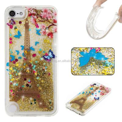 China Fanshion Printing Liquid TPU Quicksand Back Cover Case For iPod Touch 5 6 for sale