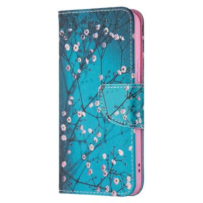 China Shockproof For Samsung Galaxy S22/S22 Plus/S22 Ultra Book Flip Flower Wallet Case Card Storage for sale