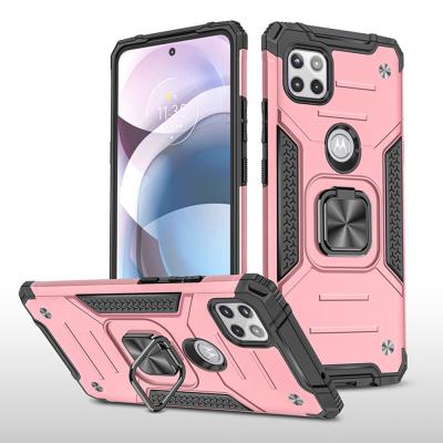 China Dual Anti-drop Layer Case Skin Cover For Moto One 5G Ace, Shockproof Car Holder Case For Moto G Stylus 5G for sale