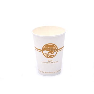 China FSC&BRC&ISO9001& YUM Disposable 20oz Single Wall Eco-Friendly Single Wall Airline Juice Beverage Hot Paper Cup for sale