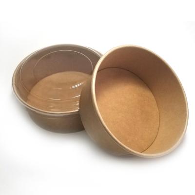 China 24oz Disposable Cardboard Biodegradable Compostable Salad Vegetable Bowl for sale