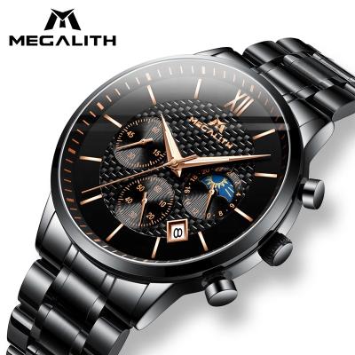 China Wholesale Relogio Masculino Megalith Fashion Chronograph Wrist Watch Men Watches Luxury Mens Wrist Watch for sale