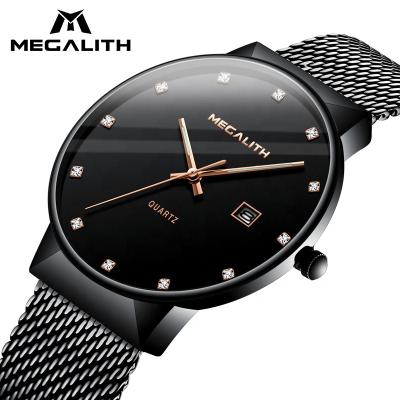 China Fashion Waterproof Megalith Chronograph Japan Movement Wrist Watch Luxury Quartz Men for sale