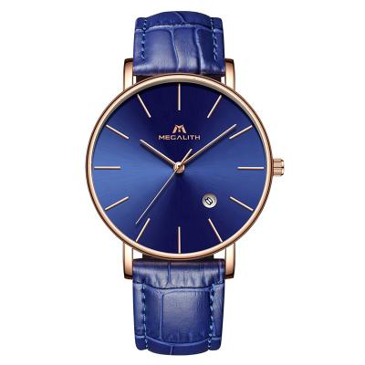 China 2020 Hot Selling Simple Watches MEGALITH Water Resistant For Men Brand Bluek Analog Chef Herrenuhr Quartz Top Luxury Casual Watch for sale