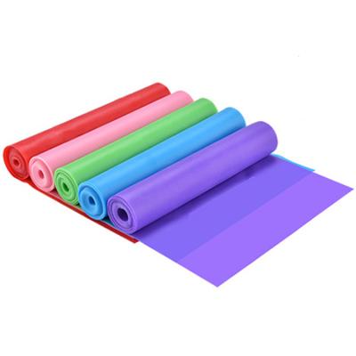 China Natural Fit Body 100% Latex Pilates Elastic Band Yoga Stretching Gym Body Resistance Fitness Exercise Band for sale