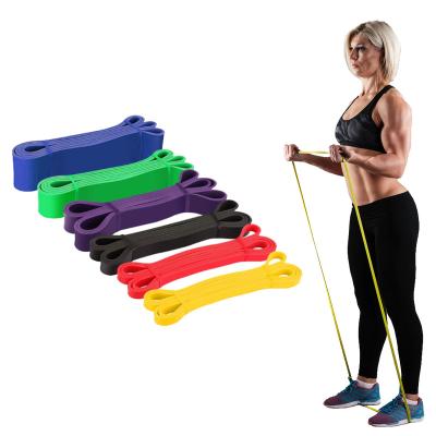 China Fit Body Workout Pull Up Aid Exercise Fitness Elastic Band Gym Latex Rubber Resistance Stretching Band Set for sale