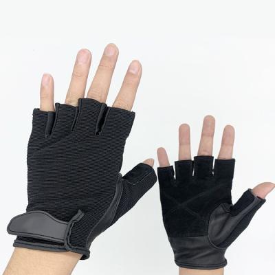 China Wholesale Custom Women Comfortable Men Weightlifting Workout Gym Weightlifting Half Finger Gym Fitness Gloves for sale