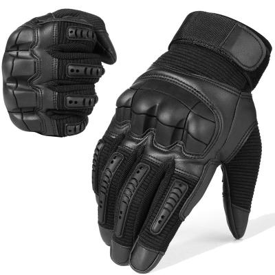 China Newest Comfortable Custom High Quality Riding Gloves PU Motorcycle Leather Gloves for sale