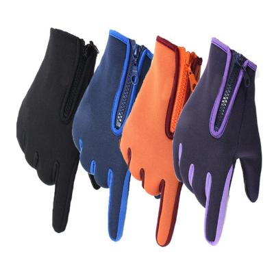 China Full Finger Winter Touch Screen Riding Gloves for sale