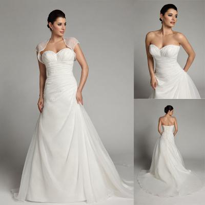 China Fashion Detachable Two Piece Wedding Dresses Casual Wedding Gowns for sale