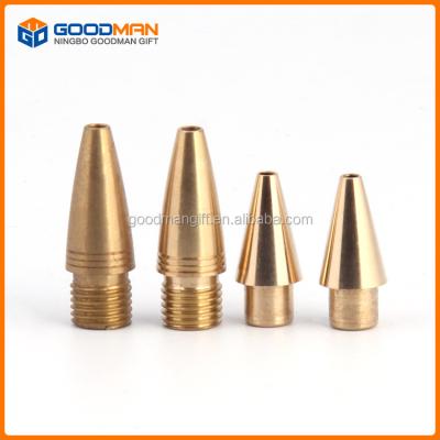 China Promotional Pen Copper / Brass Pen Fittings Seed Tip For Metal Pen for sale