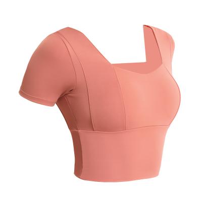 China 2021 new sale women's fitness bra hot sexy gym yoga sports bra yoga running t-shirt for sale