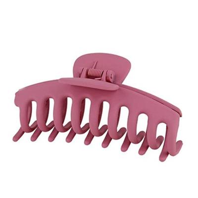 China Fashion Walmart Matte Candy Color Hot Selling Plastic Hair Claw Clips For Women Thin Hair for sale