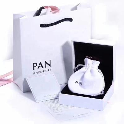 China Fashion famous branded box for Touses for Tory For Pandoraer Jewelry Accessories package box collection a Logo Paper Cloth Bag Card for sale