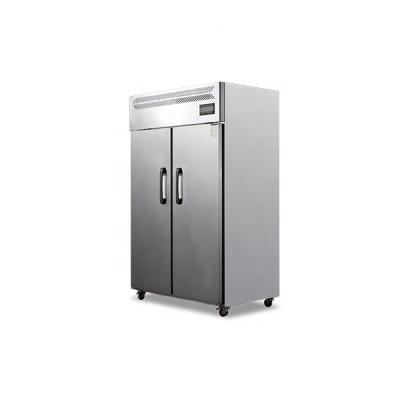 China Single-temperature CE Qualified 2.4 Door Reach In Straight Stainless Steel Commercial Restaurant Freezer Refrigerator for sale