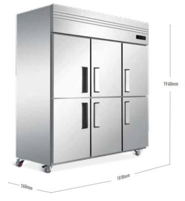 China Commercial Stainless Steel Refrigerator Freezer Energy Efficient Hotel Industry Refrigerator Four Straight Doors Luxury Refrigerator Price for sale