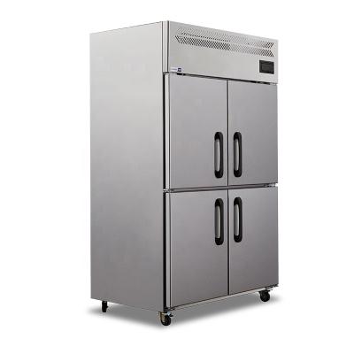 China Single-temperature Factory OEM Commercial Freezer Four Doors Stainless Steel Fridge Refrigerator For Sale for sale