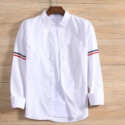 China 2021 New Autumn Men's Breathable Long Sleeve Japanese Striped Shirt for sale