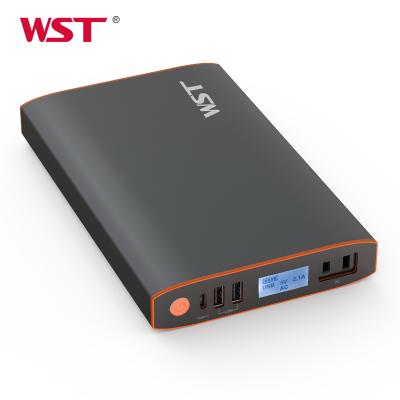 China Fast Charging Support WST Portable Laptop Phone Charger With AC DC Outlet LCD Display Support Power Station for sale