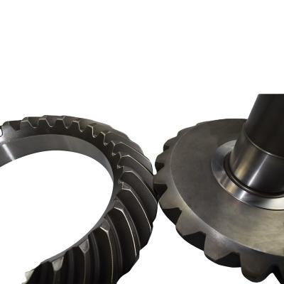 China Mechanical Equipments Finely Processed Gray Pinion Gear For Heavy Duty Dark Truck for sale