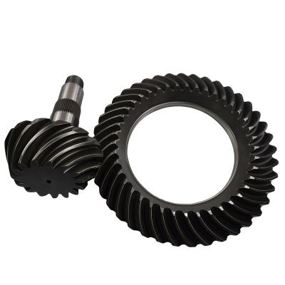 China Mechanical Equipments Bset Steel Material Finished Spiral Bevel Gears Gear Set for sale