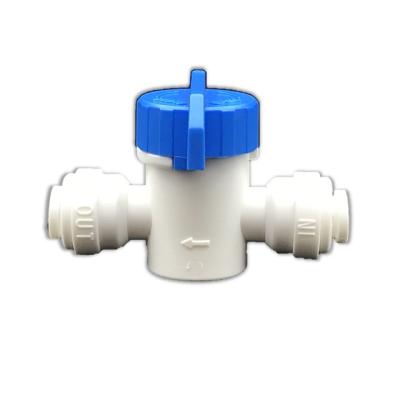 China White Plastic Quick Change Ball Valve For RO System for sale