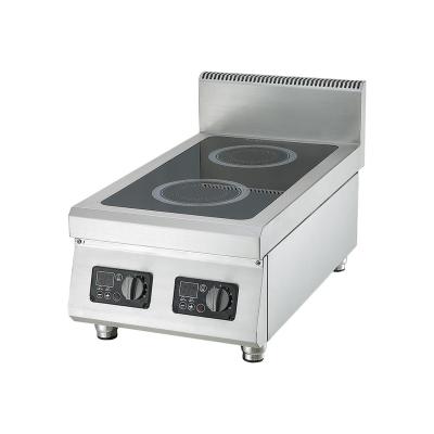 China Hotel Restaurant Commercial Tabletop Induction Two Burner Yodarch 3500W for sale