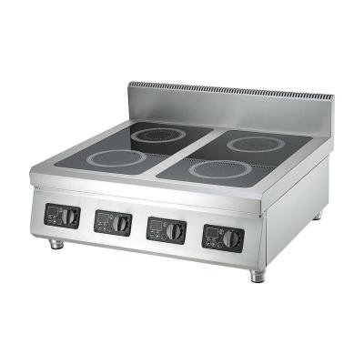 China Hotel Countertop 4 Four Burner 3500W Commercial Tabletop Induction Cooker Multi Room for sale