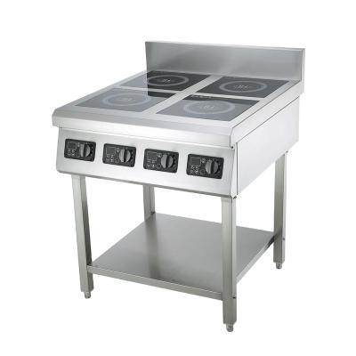 China Hotel Waterproof Stainless Steel 2500W 3500W 4 Bunrer Induction Cooking Stove Cooker for sale