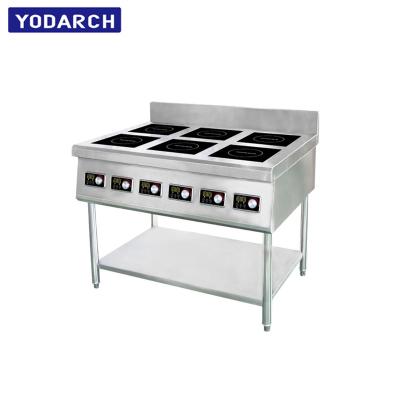 China 6 Burner Hotel Electric Induction Cooker Heavy Duty Multi Stove With 2500W 3000W 3500W for sale