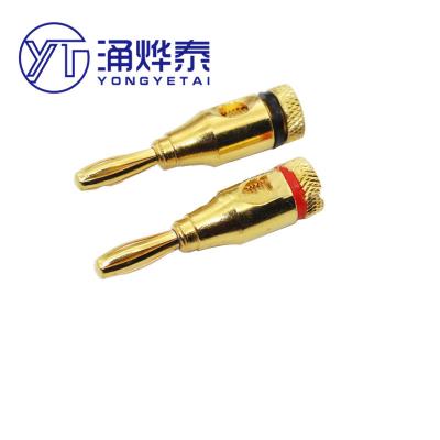 China YYT metal plug red and 1 pair=YYT 4MM black banana head suitable for STANDARD 910 terminal for sale