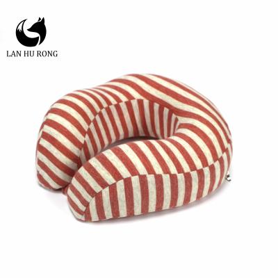 China Anti-Static Head Support Soft Memory Foam Pillow Neck Roll Pillow For Sleep Rest Airplane Cars Used for sale