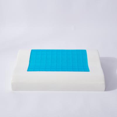 China Anti-Static Ergonomic Orthopedic Custom Mold Shape Neck Bed Memory Foam Gel Cooling Pillow For Sleep for sale