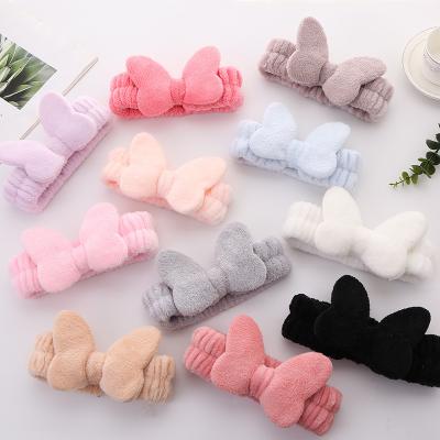 China Lafite Grass Hair Band For Girls Factory Direct Approval Bow Hair Accessories Rabbit Ears Main Band Hair Band Korean Fashion Simple for sale