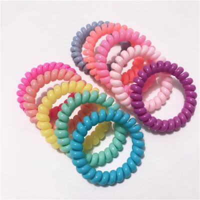 China Wholesale 2021 New High Quality TPU Colorful Phone Hair Ring Hairband TPU Elastic Cloth For Girls for sale