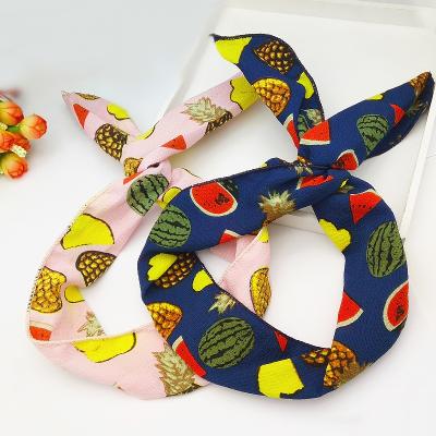 China Fashionable the hot new style wholesale hit the 2021 style hair accessories headband and beautiful the smile wave soft dot printed bow headband for sale