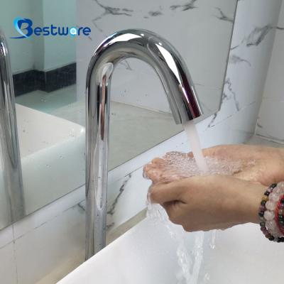 China Sense Faucets Pull Down Sensor Automatic Smart Electric Water Brass Bathroom Taps Basin Faucets And Mixers for sale