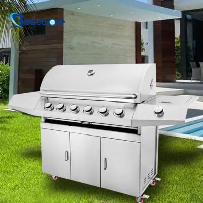 China Easily Assembled Commercial Smokeless Portable Outdoor Rotary Electric Barbecue Gas Grill From Manufacturer Machine Stainless Steel for sale