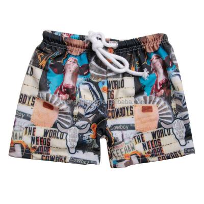 China Kids Boys Swimming Trunks Fashion Casual Western Cowboy Printed Bathing Trunks Shorts Beach Swimwear for sale