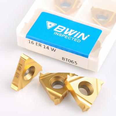 China 14w Carbide Threading Inserts Cemented Tungsten Steel Fast Feed for sale