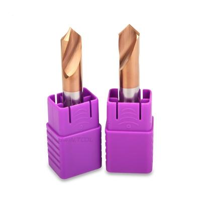 China HRC55 D10 Tungsten Carbide Drill Bits Nc Spot Drill For Point Machine Tools for sale